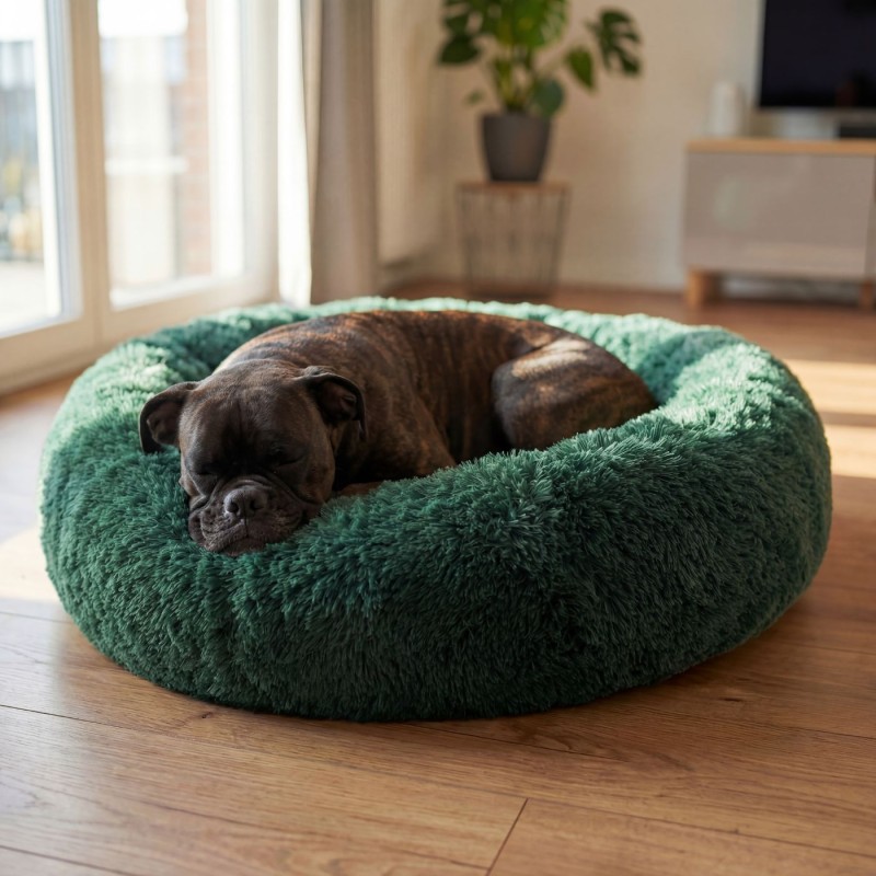 duze-legowisko-dla-psa-chmurka-pluszowa-butelkowa-zielen-pies-spi-w-legowisku.jpg
