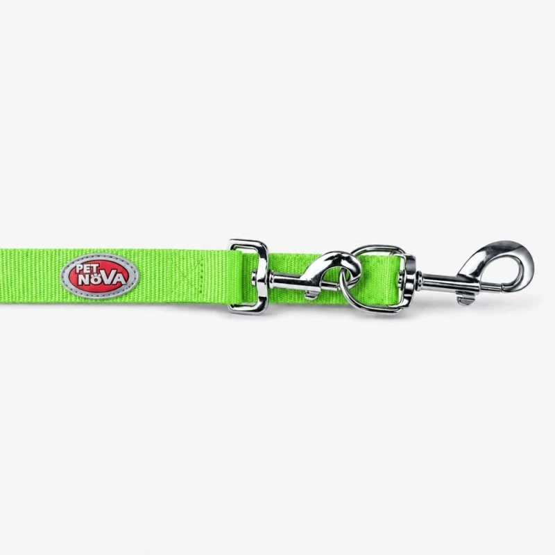 Smycz dla psa Neoprene LONG Walk Green Detal