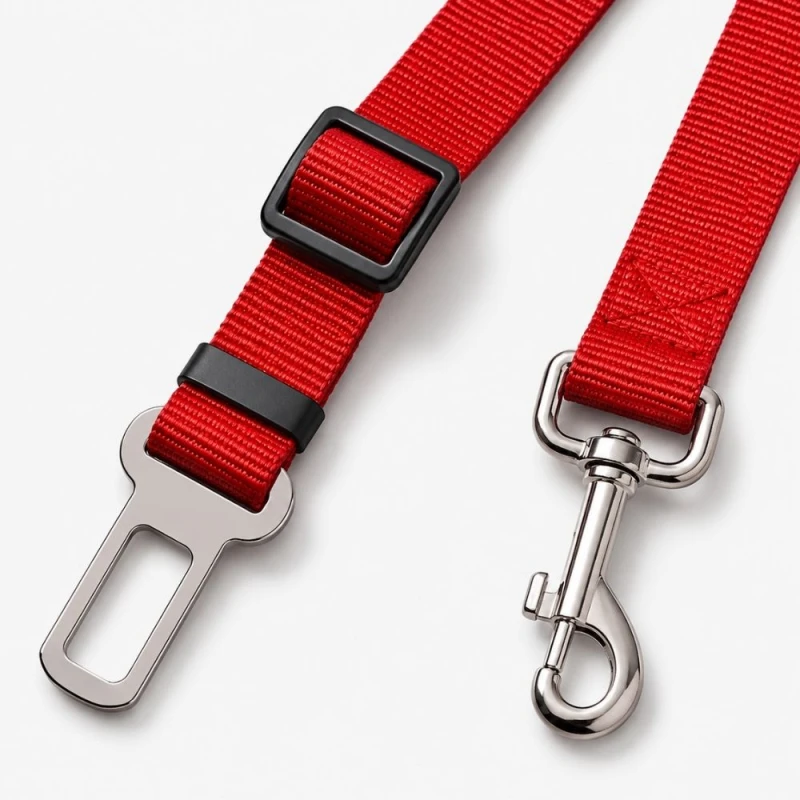 Smycz Samochodowa dla Psa SAFE Travel Red Detal produktu