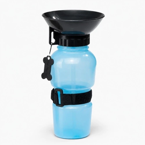 Butelka Przenośna dla Psa Niebieska 500ml